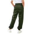 thumbnail image 4 of Coerni Teen Girls Baggy Wide Leg Sweatpants Fashion Drawstring Waist Pants High Waisted Dressy Joggers Y2K Soft Pant Womens, 4 of 6