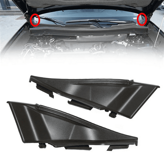 Zyutaosan 1Pair Car Front Wiper Side Cowl Extension Cover For Mitsubishi Outlander 2013-2020