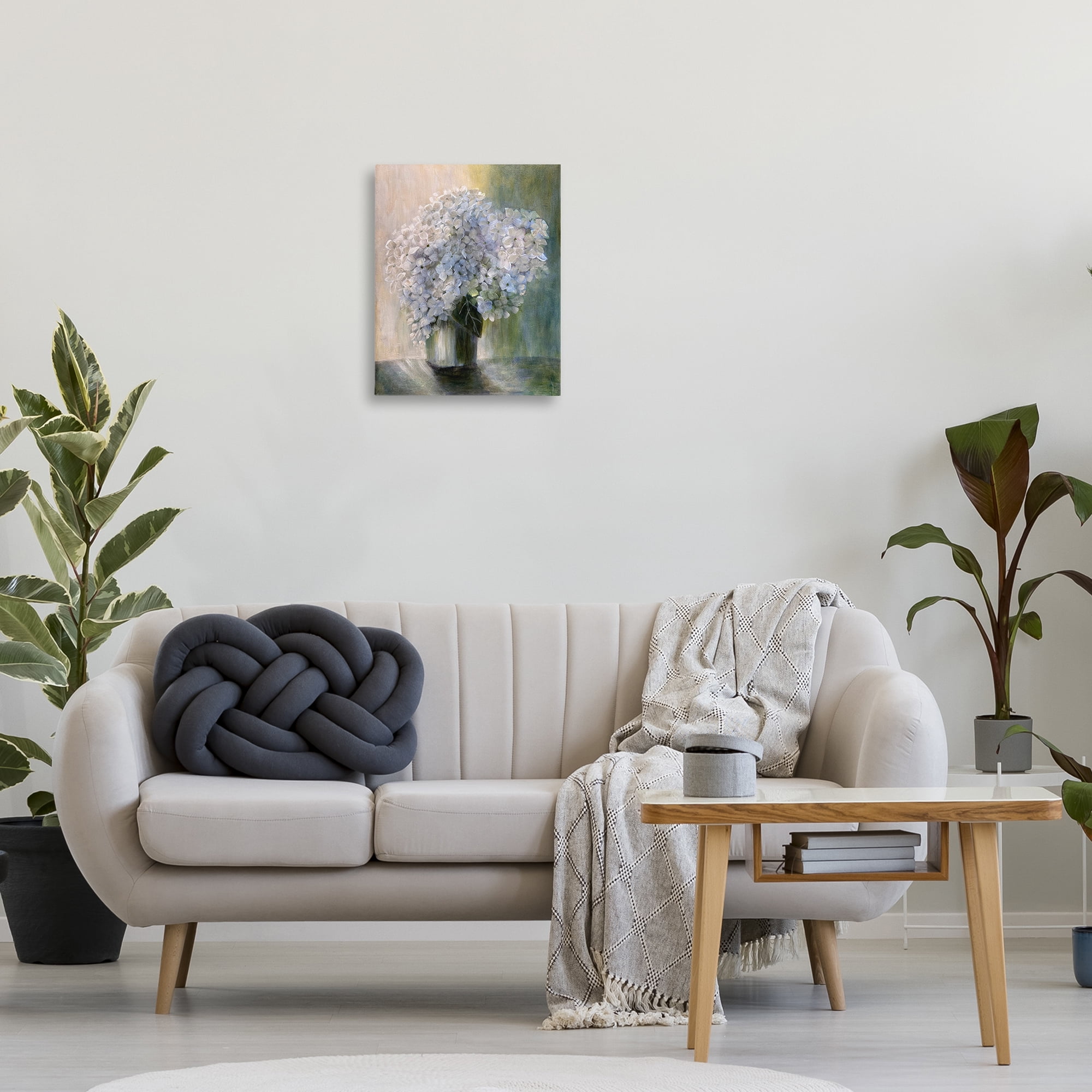 Stupell Industries Hydrangea Still Life Botanical & Floral Painting Gallery Wrapped Canvas Art Print Wall Art, 16 x 20