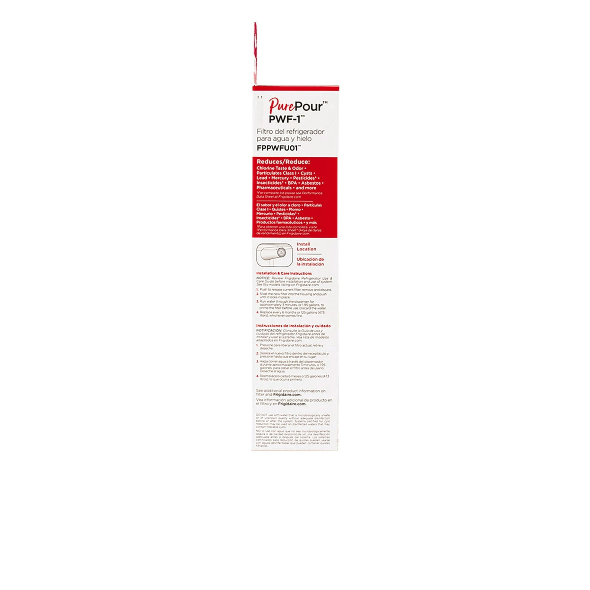 2-Pack For Frigidaire  PurePour Refrigerator Water Filter PWF-1 (FPPWFU01)