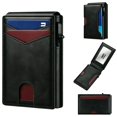 thumbnail image 4 of WFSCRD Wallet For Men Ultra-Thin RFID Blocking Bifold With POP UP Card Slot & Money Clip Wallet Front Pocket Design Holds 12 Cards & Cash Gift For Dad/Husband, 4 of 7