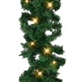 thumbnail image 3 of vidaXL Christmas Garland with LED Lights Green PVC Holiday Xmas Multi Sizes, 3 of 7