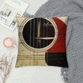 thumbnail image 2 of Fenyluxe Home Decorative Throw Pillow Covers Retro Guitar Music Musical Instrument Strings Pattern Cushion Case Pillowcase 22x22in, 2 of 5