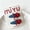 1- Cowboy stars, variant on 2pcs/set Korean-style Red & Blue Contrast Heart & Star BB Clips Denim Side Bang Hair Pins