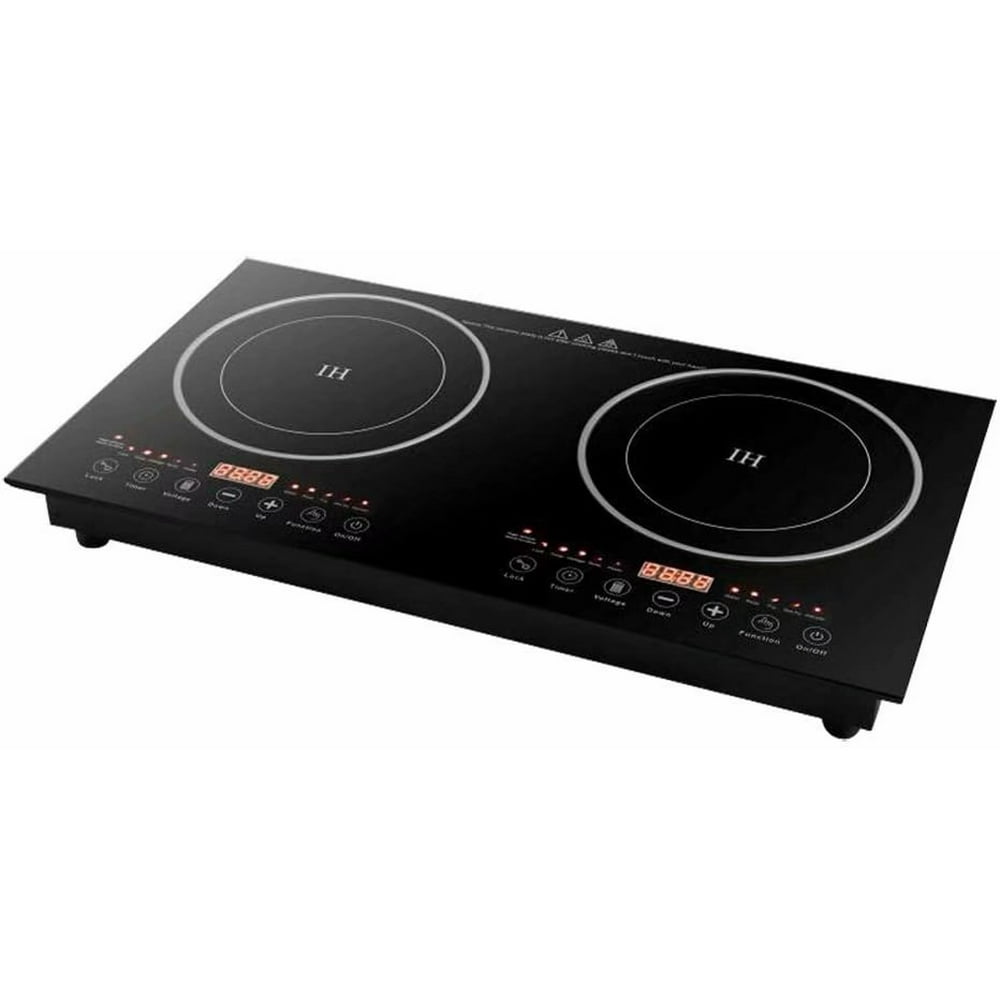 Portable Electric Dual Induction Cooker Cooktop Countertop Double Burner
