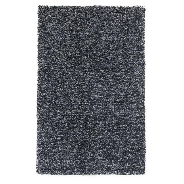 HomeRoots 353917 Tapis en Polyester Noir Chiné 3 Pi 3 Po x 5 Pi 3 Po