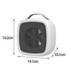 thumbnail image 5 of Portable Heater,Portable Fan Heater Air Warmer Living Room,PTC Ceramic Heating Tools Bedroom Office Desk,Winter Warm Space Electric Heater Thermostat,Household Space Heater Energy Saving White Zulema Calefactor portátil, 5 of 8