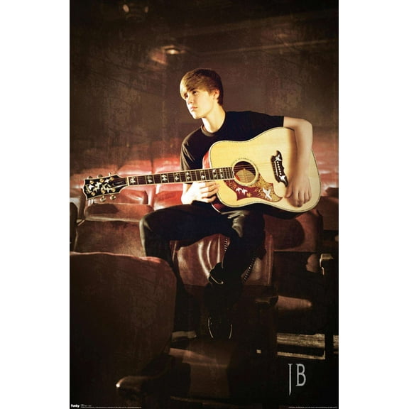 Justin Bieber - Guitar Wall Poster, 14.725" x 22.375"