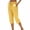 Yellow, variant on Enjoytime Women's Capris Plaid Drawstring Elastic Waist Straight Leg Capri Pants Summer Casual Plus Size Pants