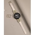 thumbnail image 4 of TOYOUTHS Leather Band Compatible with Google Pixel Watch 3 41mm/Pixel Watch 2/Pixel Watch 1 Band Women, Slim Heart Knot Buckle Strap, Designer Soft Leather Watch Band for Pixel Smartwatch, 4 of 6