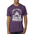thumbnail image 1 of Dwight Schrute's Gym for Muscles Pop Culture Mens Premium Tri Blend T-Shirt, Vintage Purple, 2XL, 1 of 3