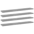 thumbnail image 1 of vidaXL Bookshelf Boards 4 pcs Concrete Grey 60x10x1.5 cm Engineered Wood, 1 of 4