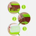 thumbnail image 3 of Juego de 5 bandejas de germinación para germinación de semillas sin suelo con cesta hidropónica de dos niveles y tapa para jardín doméstico, 3 of 5