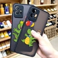 thumbnail image 4 of Matte Case for VIVO Y93 Y91C Y91 Y85 Y77 Y76 Y75 Y73 Y72 Y71 Y53 Y52S Y50 Y35 Y22 4G 5G Case Funda Shell Cute Cartoon Crocodile, 4 of 5