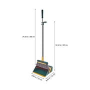 TEHAUX Brush and Sweeper Broom with Dustpan Set, Cleaning Tool 83x25x22CM for Home and Office