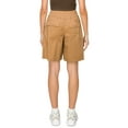 thumbnail image 3 of Cali1850 Women's Low Rise Waist Relaxed Fit Bermuda Long Cargo Utility Shorts with 9 pockets, Elastic Waistband with Belt, 3 of 7