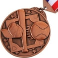 thumbnail image 4 of Raindrops Medal For Awards Baseball Medal Antique 1Set 20.1X2.8X0.1In, 4 of 6