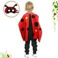 thumbnail image 3 of URMAGIC Kids Bee Ladybug Costume for Girls Boys Lady Bug Toys Dress-up Cape Mask and Antenna Headband as Party Favors Gifts, 3 of 7