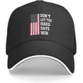 thumbnail image 2 of Don't Let The Hard Days Win Hat Sandwich Baseball Cap Trucker Caps Sunhat Fashion Adjustable Visor Men Women Outdoor Black, 2 of 8