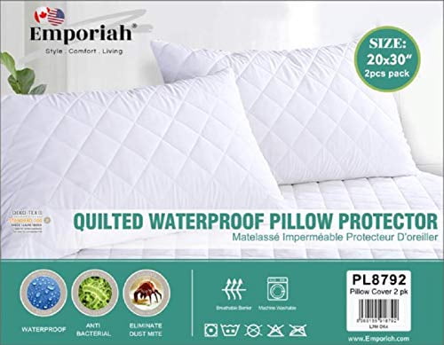 Quilted Mattress Protector/Pillow Protcetors Breathable Anti Allergy,Super Soft 