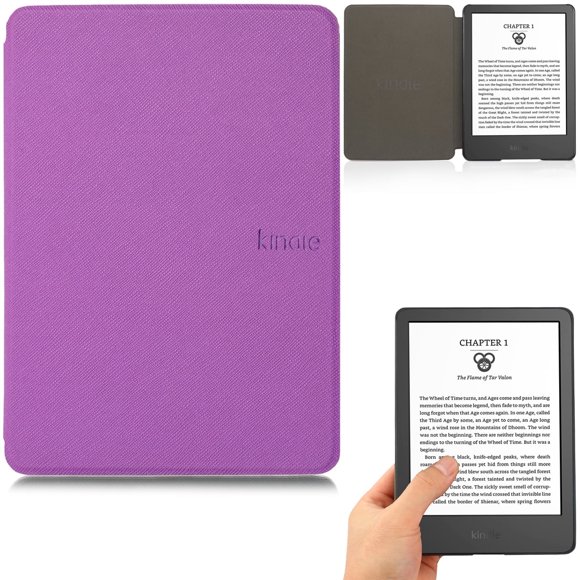 Artyond Case for New Kindle 11th Gen 2024/2022, Premium PU Leather Lightweight Cover with Auto Sleep/Wake Protective Case for 6" Amazon All-New Kindle 11th Generation - 2024/2022 Release, Purple