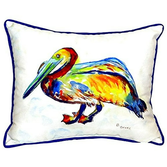 Gertrude Pelican Small Indoor/Outdoor Pillow 11x14