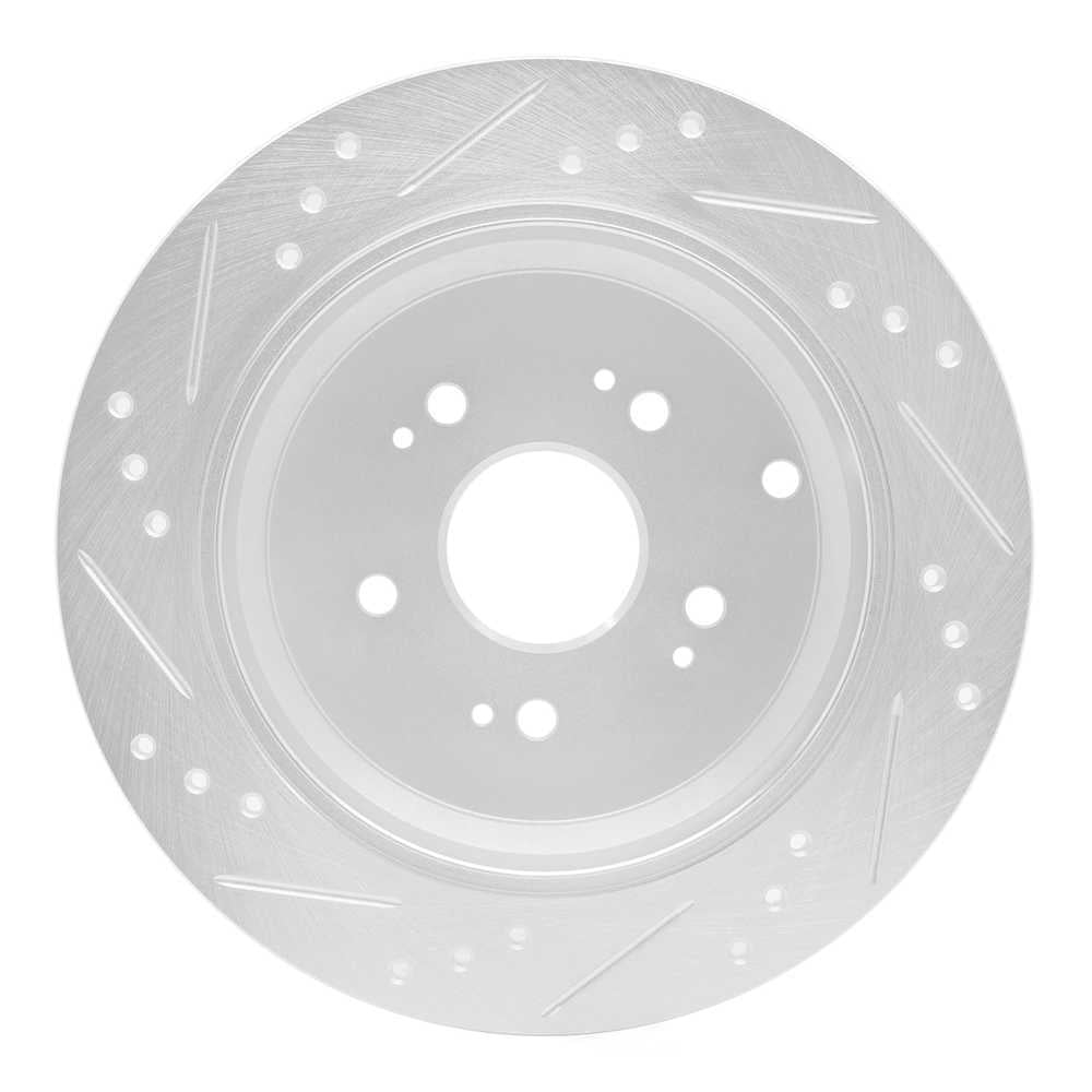 Dynamic Friction Company 631-59048R DFC Brake Rotor - Drilled And Slotted - Silver