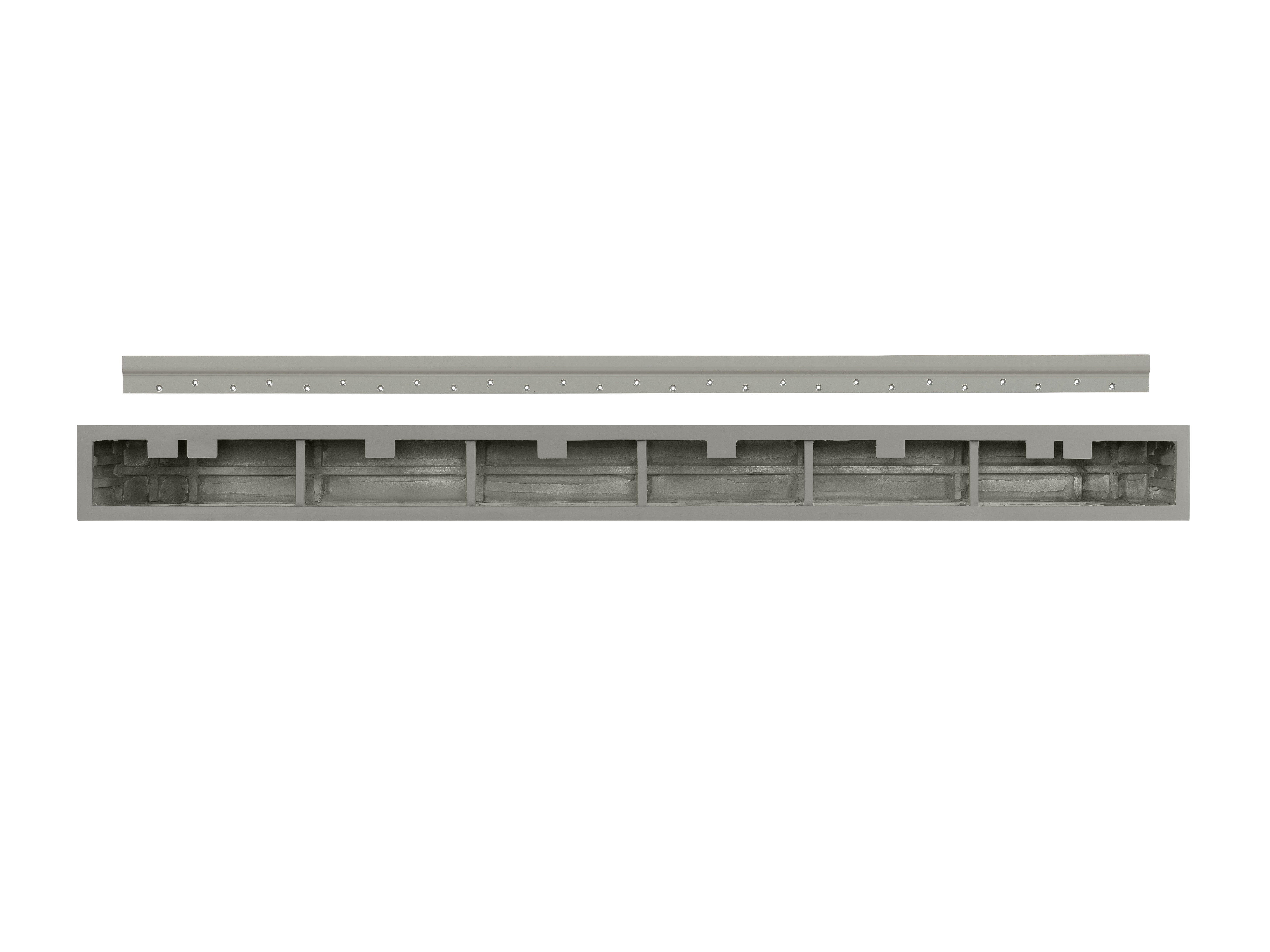 Pearl Mantels Zachary non-combustible mantel shelf, Graywash, 48"L x 9"D x 5"H, For use indoors and out