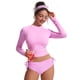 thumbnail image 3 of Top Corto de Manga Larga para Mujer CRZ YOGA en Rosa Talla XS, 3 of 5