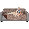 thumbnail image 1 of Original Patent Pending Reversible Large Sofa Protector, Many Colors, Seat Width to 70 Inch, Furniture Slipcover 2 Inch Strap, Couch Slip Cover Throw for Pets, Cats, Kids, Dog Chocolate, 1 of 8