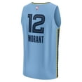 thumbnail image 3 of Men's Fanatics Ja Morant Light Blue Memphis Grizzlies Fast Break Replica Player Jersey - Statement Edition, 3 of 3