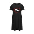 thumbnail image 4 of Censtreet Nightgowns for Women Pleated Sleep Shirts Short Sleeve Night Shirts Night Gown Ladies Sleep Dress, 4 of 5