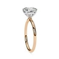 thumbnail image 3 of IGI Certified Lab Grown Diamond Solitaire Engagement Rings For Women, Center 8mm Cushion Cut 4-Prong Anniversary Wedding Ring In 18K Solid Rose Gold F-G, VS-SI Quality (2.65 Cttw) Ring Size-5, 3 of 6