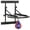 Colorful, variant on Folding Squat Rack with Pull Up Bar, 1000 lbs Capacity Power Rack, Space Saving Home Gym Equipment, Red