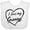 AA-White, variant on Inktastic I Love My Granny in Black Chalk Heart Boys or Girls Baby Bib