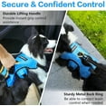 thumbnail image 4 of rabbitgoo Escape Proof Dog Harness, Soft Padded Full Body Pet Harness, Reflective Adjustable No Pull Vest with Lift Handle and Lesh Clip for Large Dogs Walking Hiking Training, Blue, 4 of 12