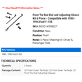 thumbnail image 2 of Front Tie Rod End and Adjusting Sleeve Kit 6 Piece - Compatible with 1980 - 1996 Ford F-150 1981 1982 1983 1984 1985 1986 1987 1988 1989 1990 1991 1992 1993 1994 1995, 2 of 2