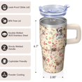 thumbnail image 3 of 20OZ Dog Paw Travel Cup with Handle Insulated Stainless Steel Tumbler Great Dog Lover Gifts Unique Birthday Christmas Presents for Women Men Perfect for Commute and Outdoor Trips, 3 of 6