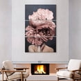 thumbnail image 2 of Elephant Stock Lady Peony Viii Wall Art - Vertical Multi Panel Canvas - Living Room Wall Decor - Floral And Botanical Multi Panel - Gray And Beige Decor - 48" x 74", 2 of 4