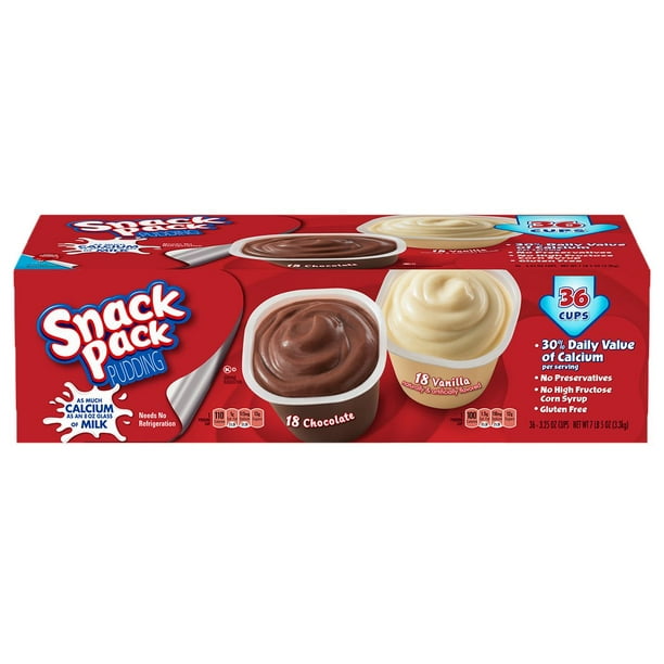 Product of Snack Pack Variety Pudding Cups 36 Ct. 3.25 oz. Walmart