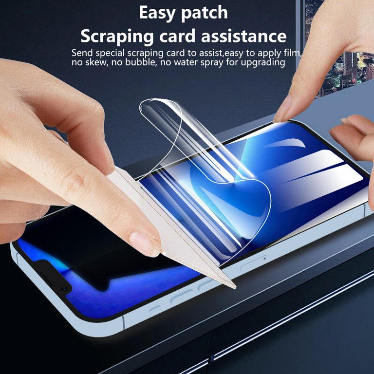 【2 Pack】 Hydrogel Film Screen Protector Compatible with iPhone 13 / 13 Pro,  iPhone 14 (6.1),【High Sensitivity】【Easy Installation】 Transparent Soft