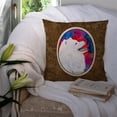 thumbnail image 3 of Carolines Treasures SS8752PW1414 Samoyed Fabric Decorative Pillow, 14Hx14W, multicolor, 3 of 4