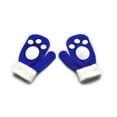 thumbnail image 1 of Qarigey 1 par de manoplas de invierno para niños pequeños, manoplas cómodas para niños, accesorio de ropa para niños guantes y mitones Blanco+Azul cielo, 1 of 6