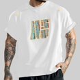 thumbnail image 4 of Afdoent Mens T-Shirt Male Summer Embroidered Short Sleeve T Shirt Trendy Loose Fit Casual Tee Shirt For Fashion Fashion Tee Shirts, 4 of 4