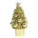 thumbnail image 4 of Figuras decorativas de árboles de Navidad para decoración de interiores Oro, 4 of 9
