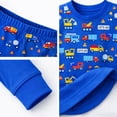 thumbnail image 4 of Kids Child Toddler Boy Pajamas Pj Set Long Sleeve Snug Fit Soft & Cozy Sleepwear & Loungewear 3-Pack Size 2Y to 10Y, 4 of 9