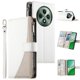 thumbnail image 1 of Funda cartera GANGXUN para OPPO Reno 12F , cuero PU con tarjetero, cremallera, correa de mano, soporte y protección 669°, 1 of 6