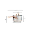 thumbnail image 5 of Casserole en Acier Inoxydable Meyer CopperClad 5 Plis avec Couvercle, 1,6l, Fabriquée au Canada, 5 of 5