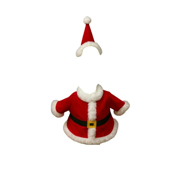 Christmas Goose Outfit for 23 in Statue – Holiday Garden Costume with Hat, Polyester Yard Goose Clothes for Patio or Lawn Decor