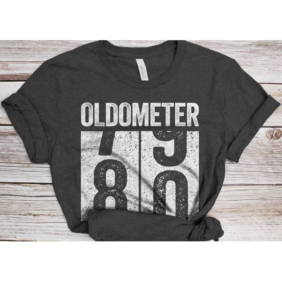 Oldometer 80 TShirt Unisex Funny 80 AF Mens 80th Birthday Shirt Born in 1946 Gift BDay TSh
